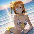 穂乃果の夏休み👙🏖️❤️ 2枚目