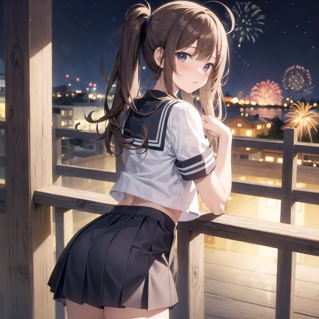 セーラー服と花火