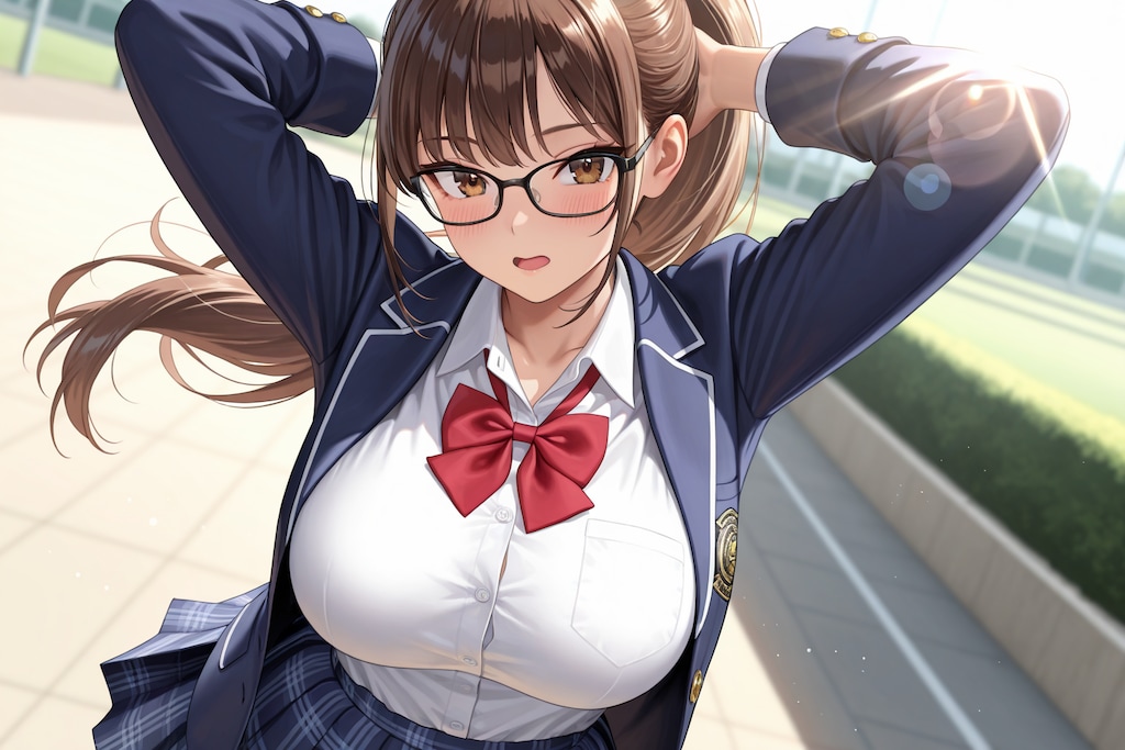 うちの子達の制服眼鏡！