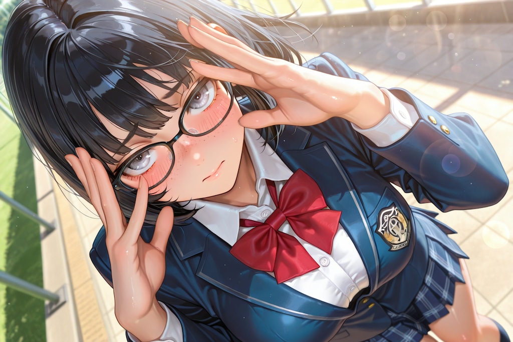 うちの子達の制服眼鏡！