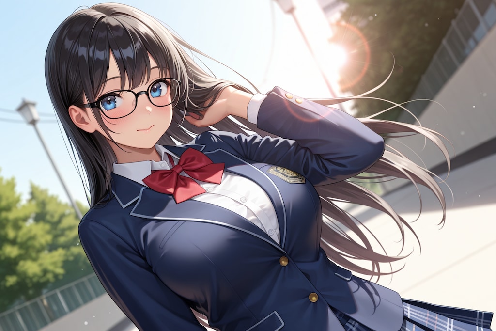 うちの子達の制服眼鏡！