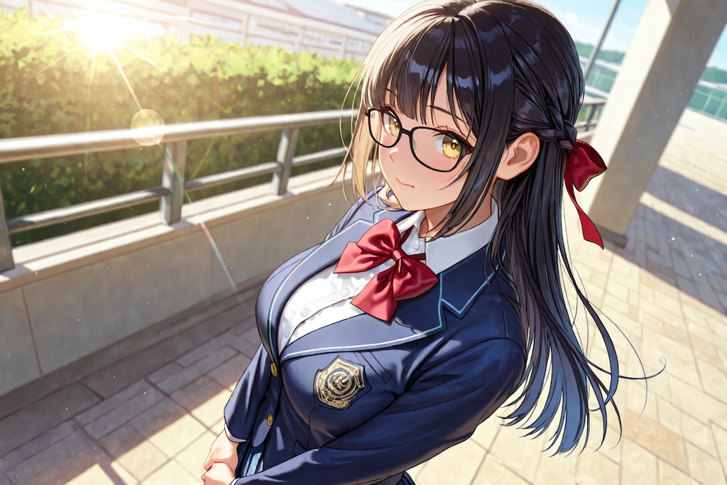 うちの子達の制服眼鏡！