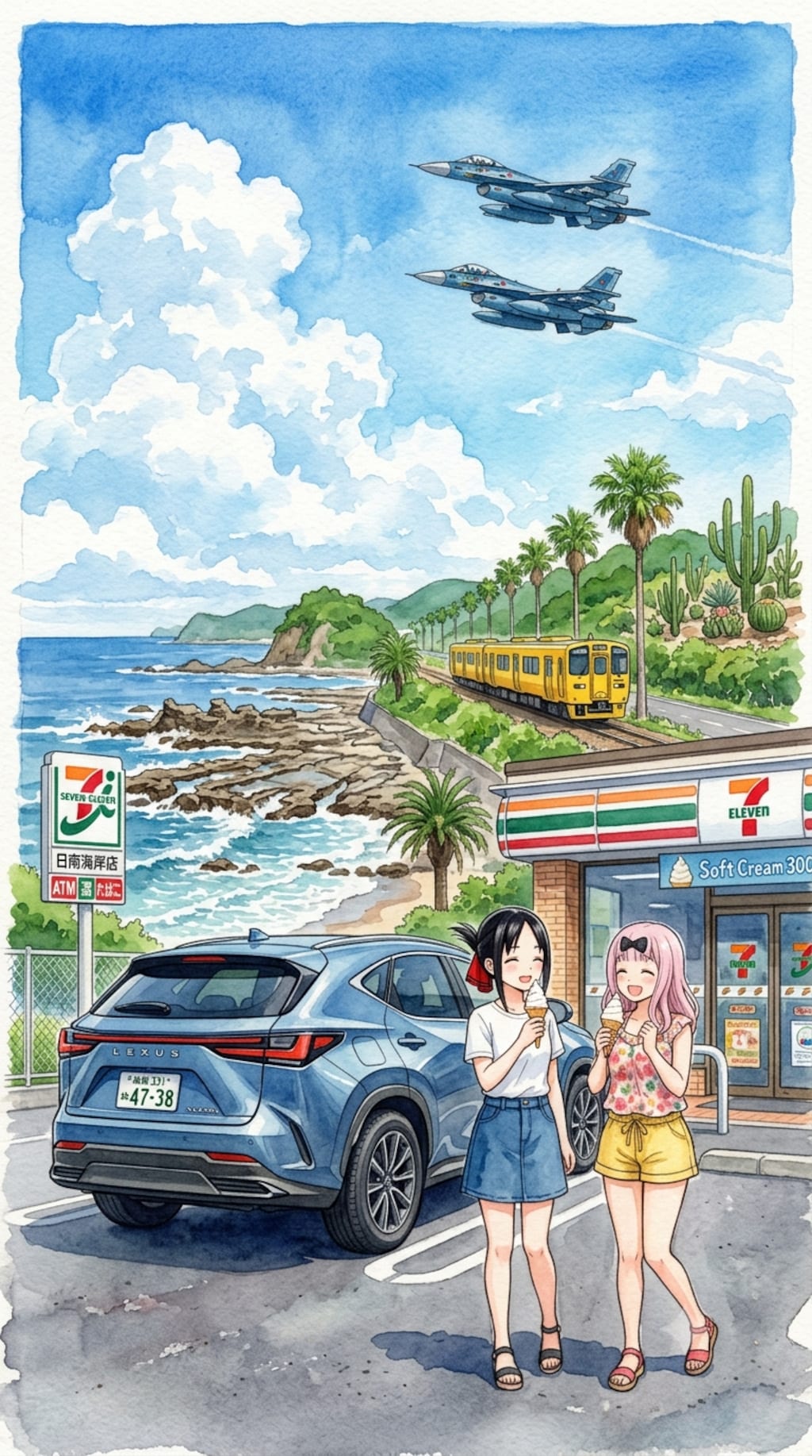 四宮かぐや　日南海岸ドライブ