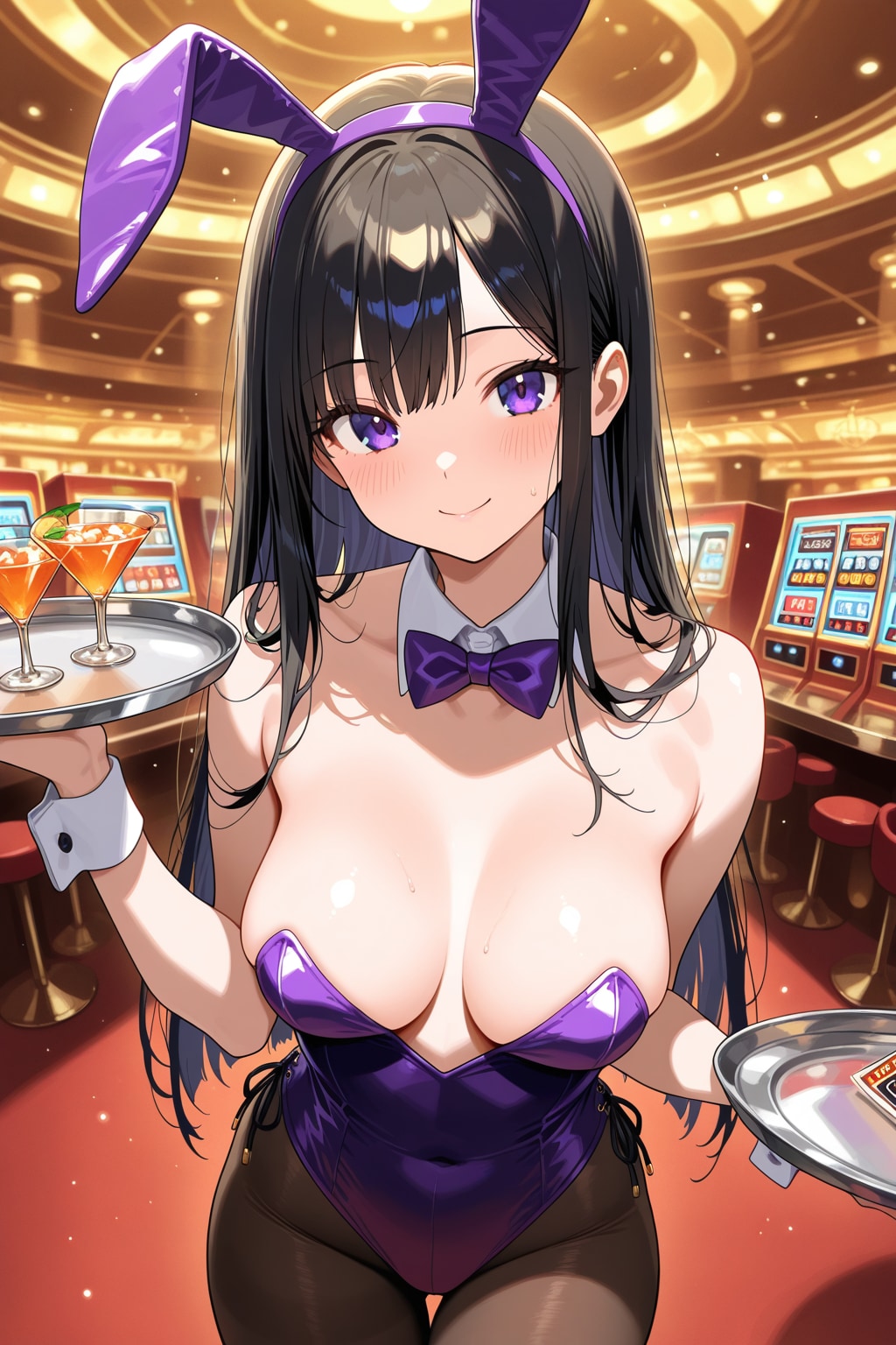 美月ちゃんにバニーガールの服着てもらった