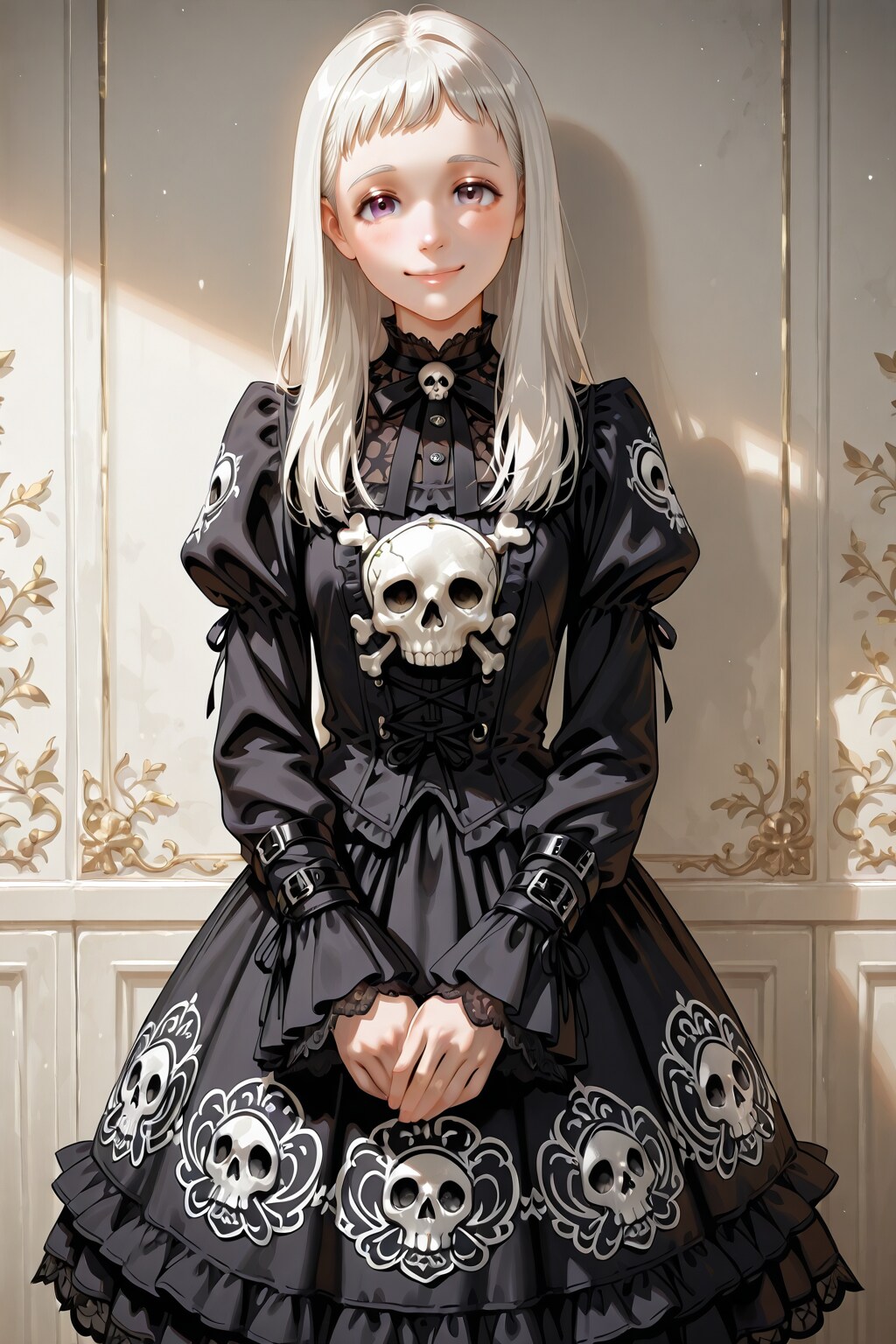 白ちゃんドクロコーデ