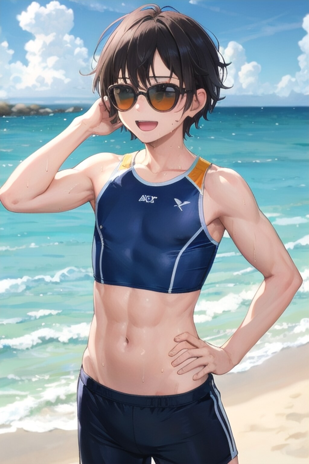 真夏の若人くん