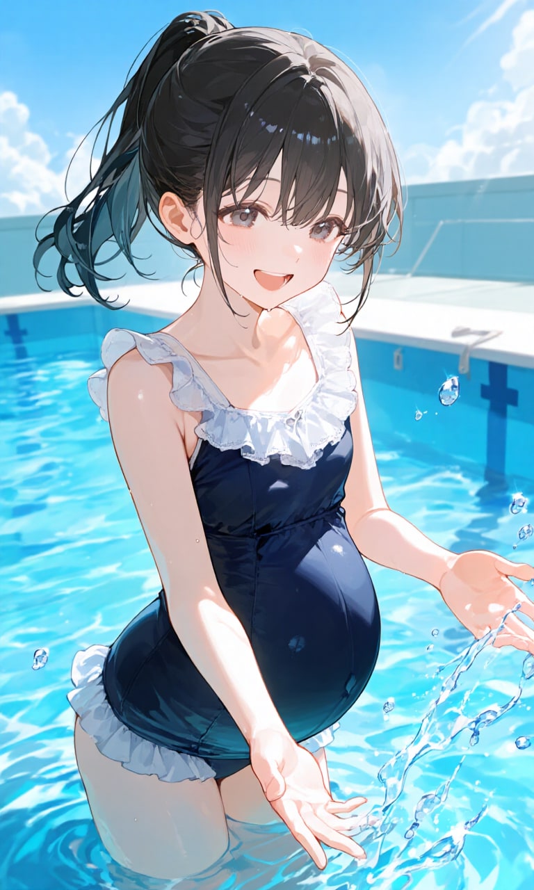 子供っぽい水着