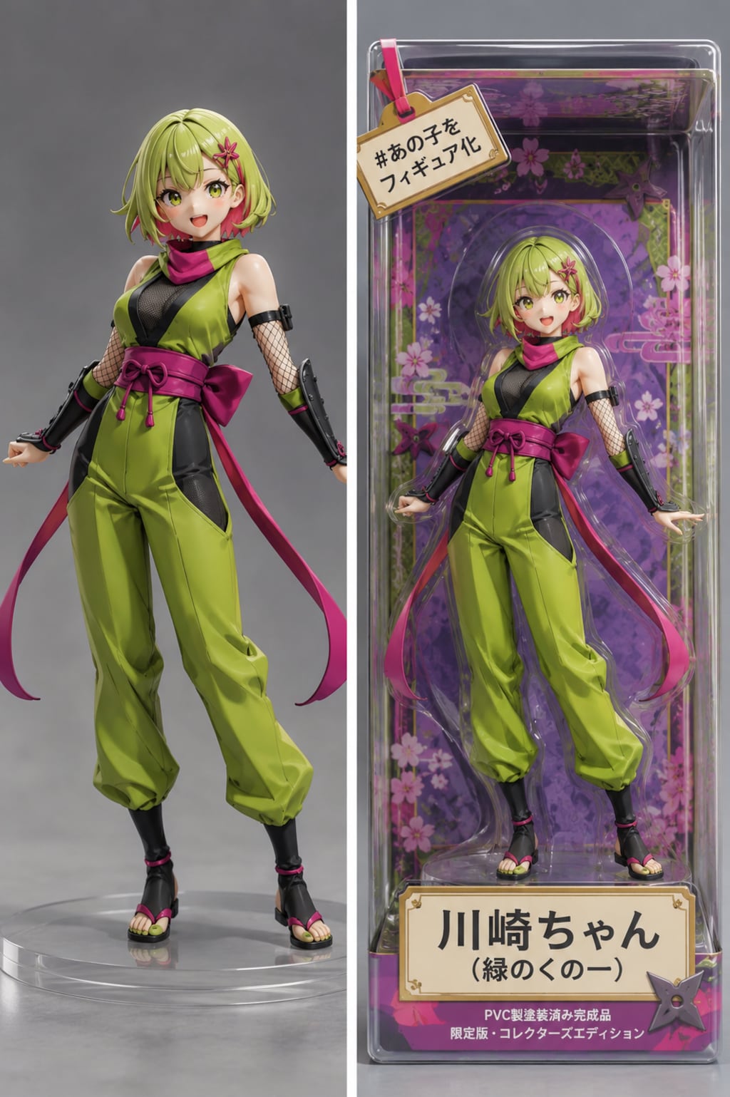川崎ちゃん＋緑Ninja フィギュア（初回購入者特典付き）
