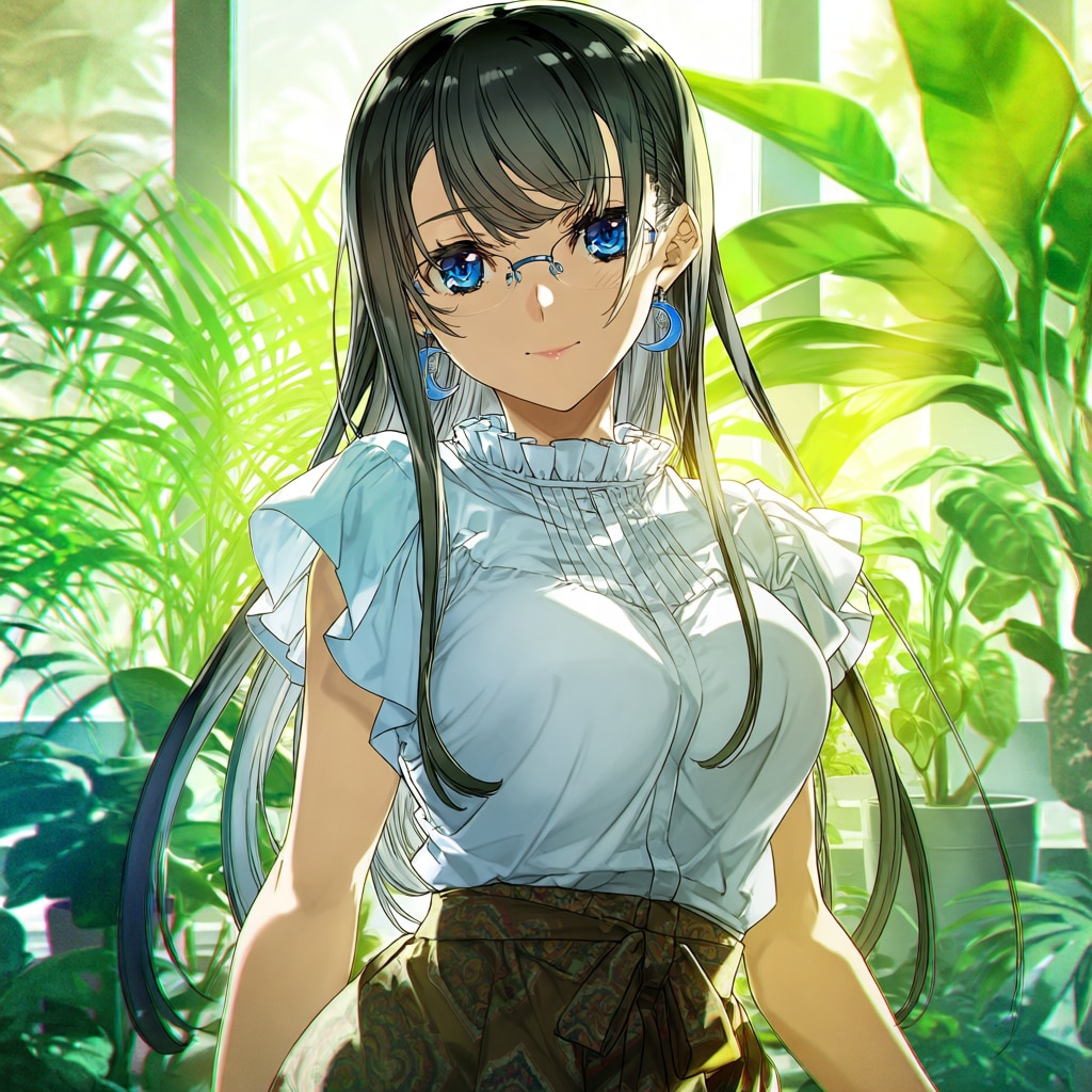 緑の中