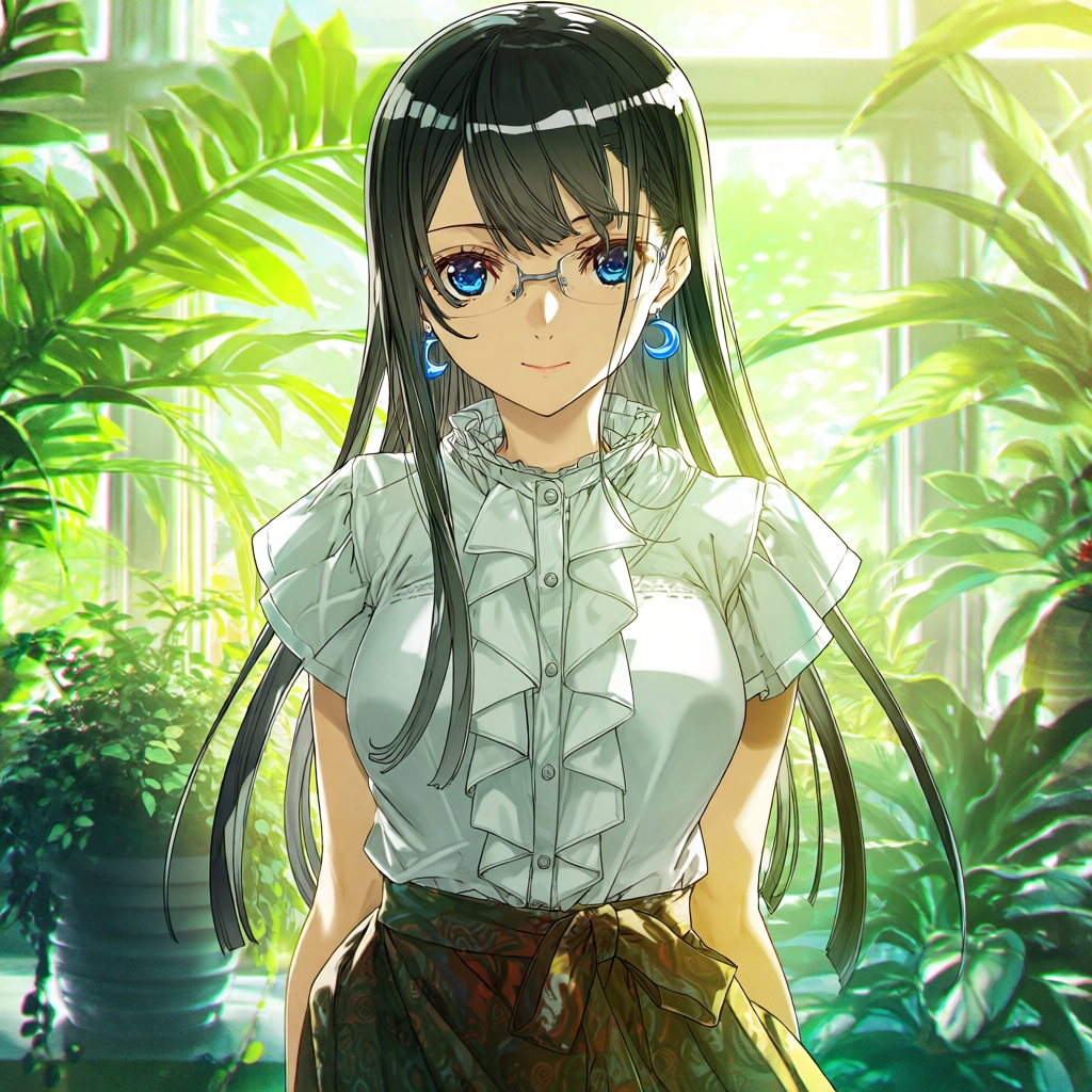 緑の中