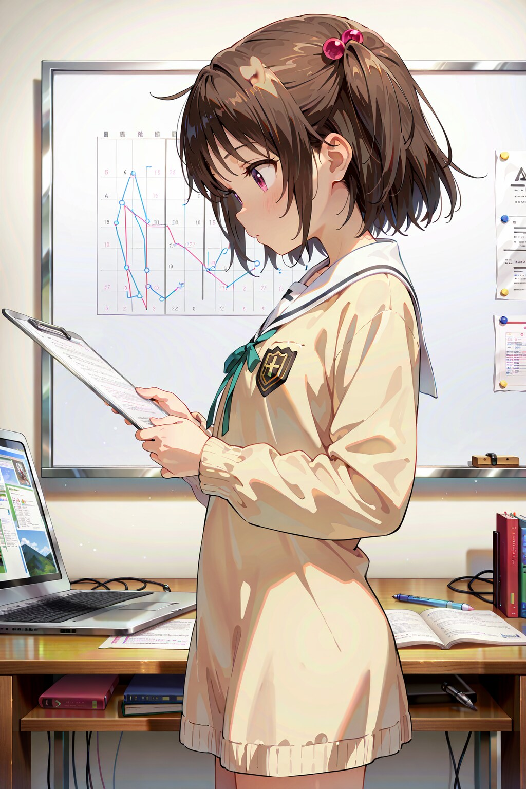 勉強中の女の子は可愛い説 Y324