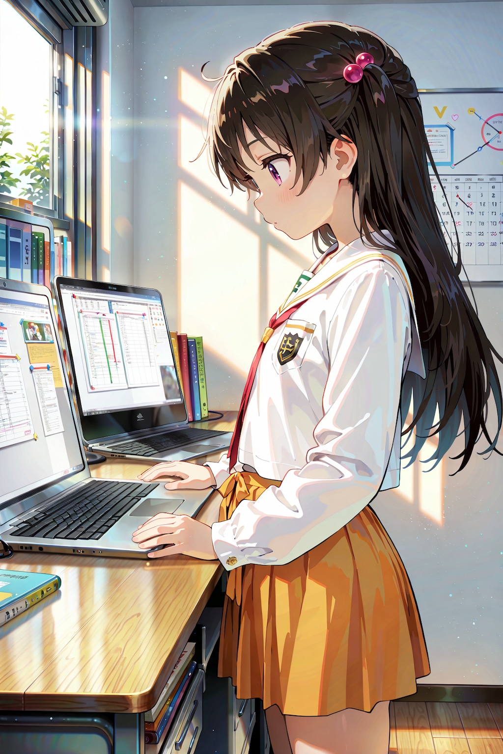 勉強中の女の子は可愛い説 Y324