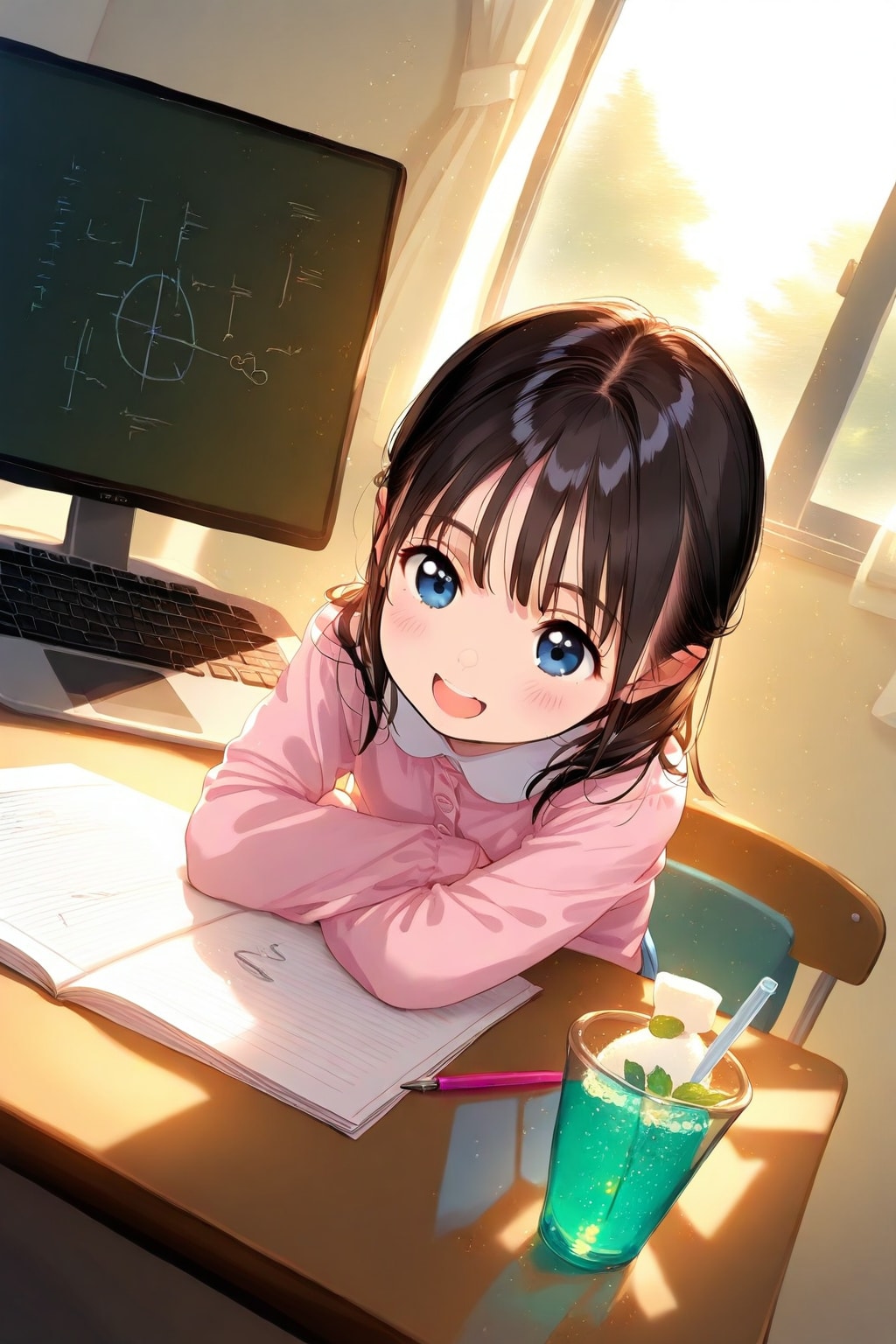 勉強中の女の子は可愛い説 Y324
