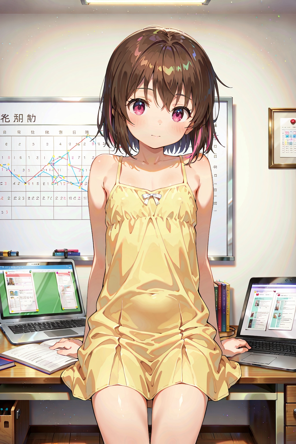 勉強中の女の子は可愛い説 Y324