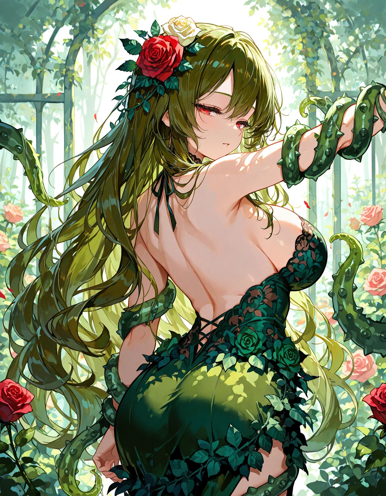 薔薇のアルラウネ