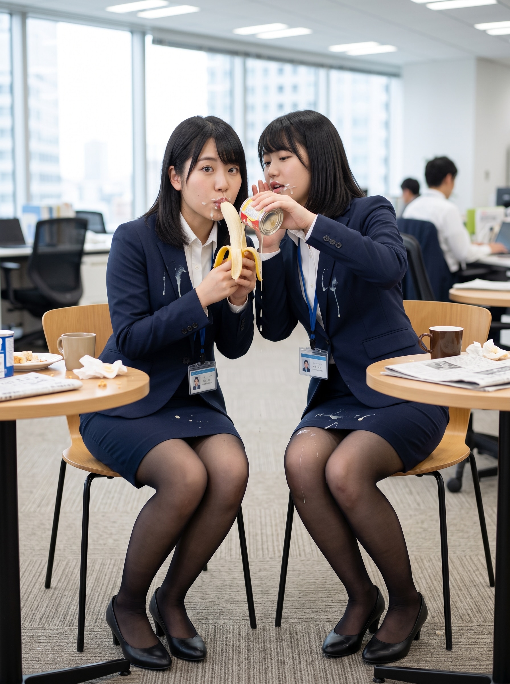 なんか私たち見られているよ