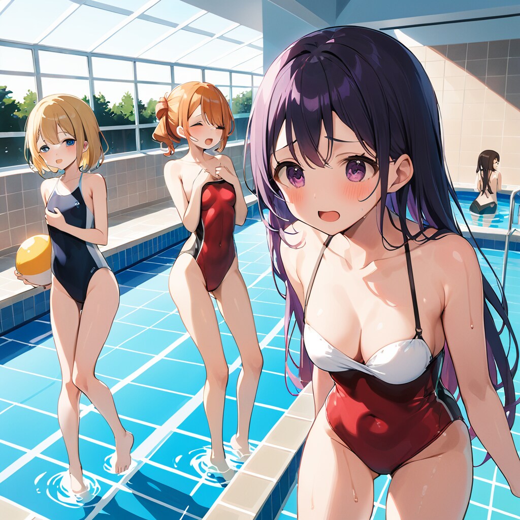 恥じらいワンピース水着さんズ