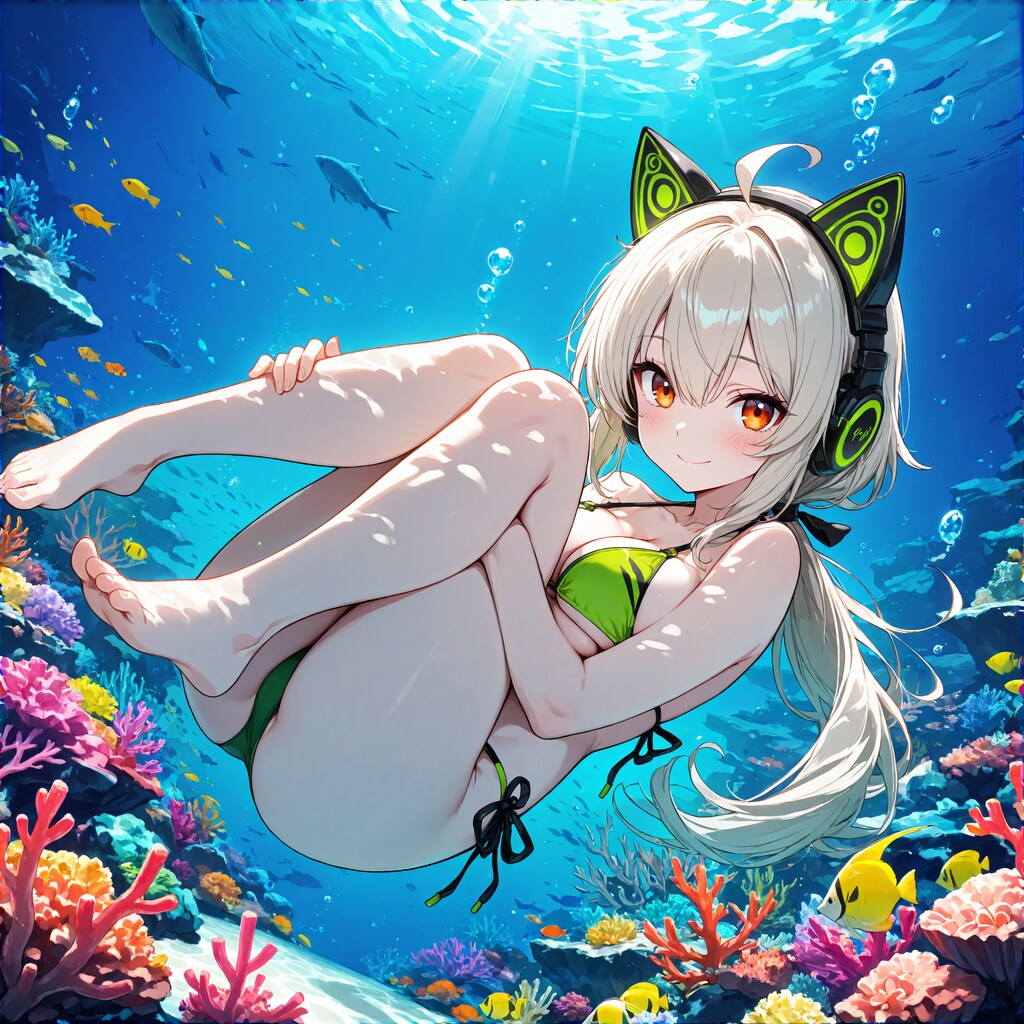 水中の景色