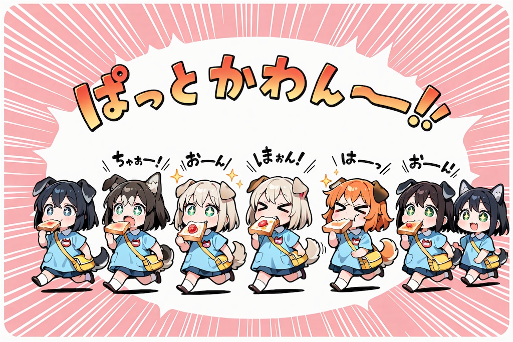 いぬみみようちえんじのトーストランニング