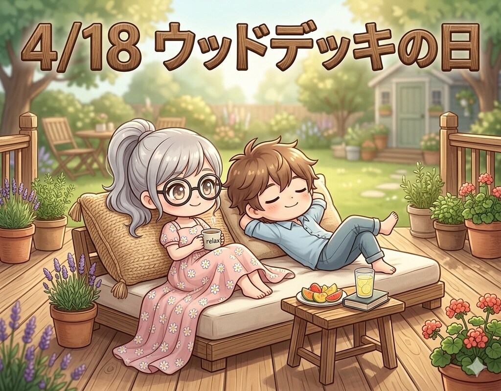 今日は「ウッドデッキの日」