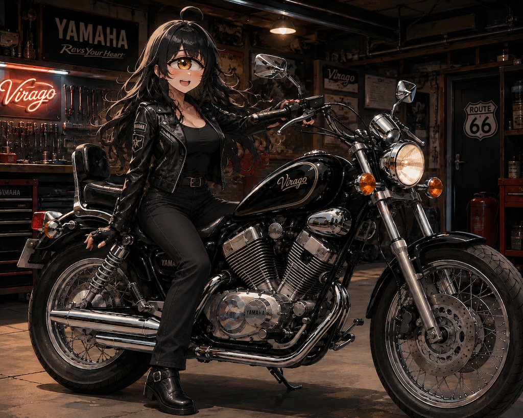 YAMAHA Viragoと、くれら氏と山葉さん