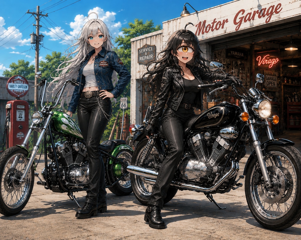 YAMAHA Viragoと、くれら氏と山葉さん