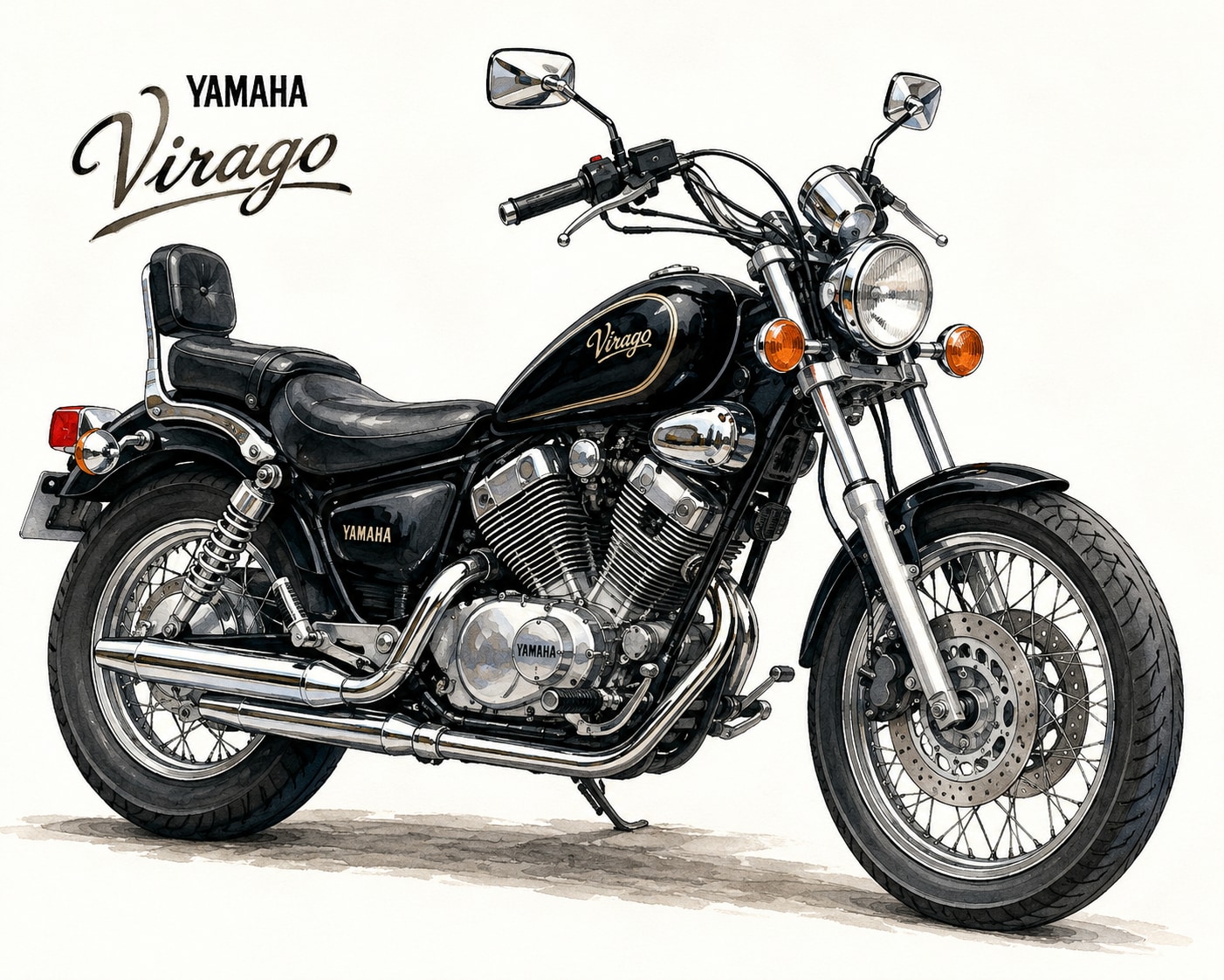 YAMAHA Viragoと、くれら氏と山葉さん