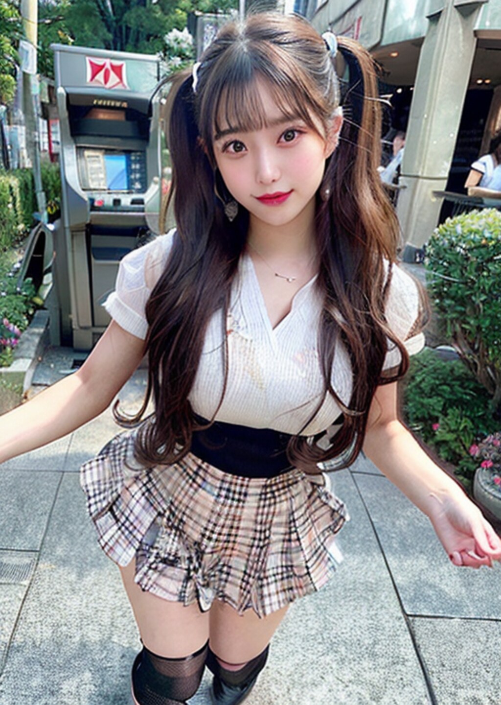路上ライブ（ATM前）なう！