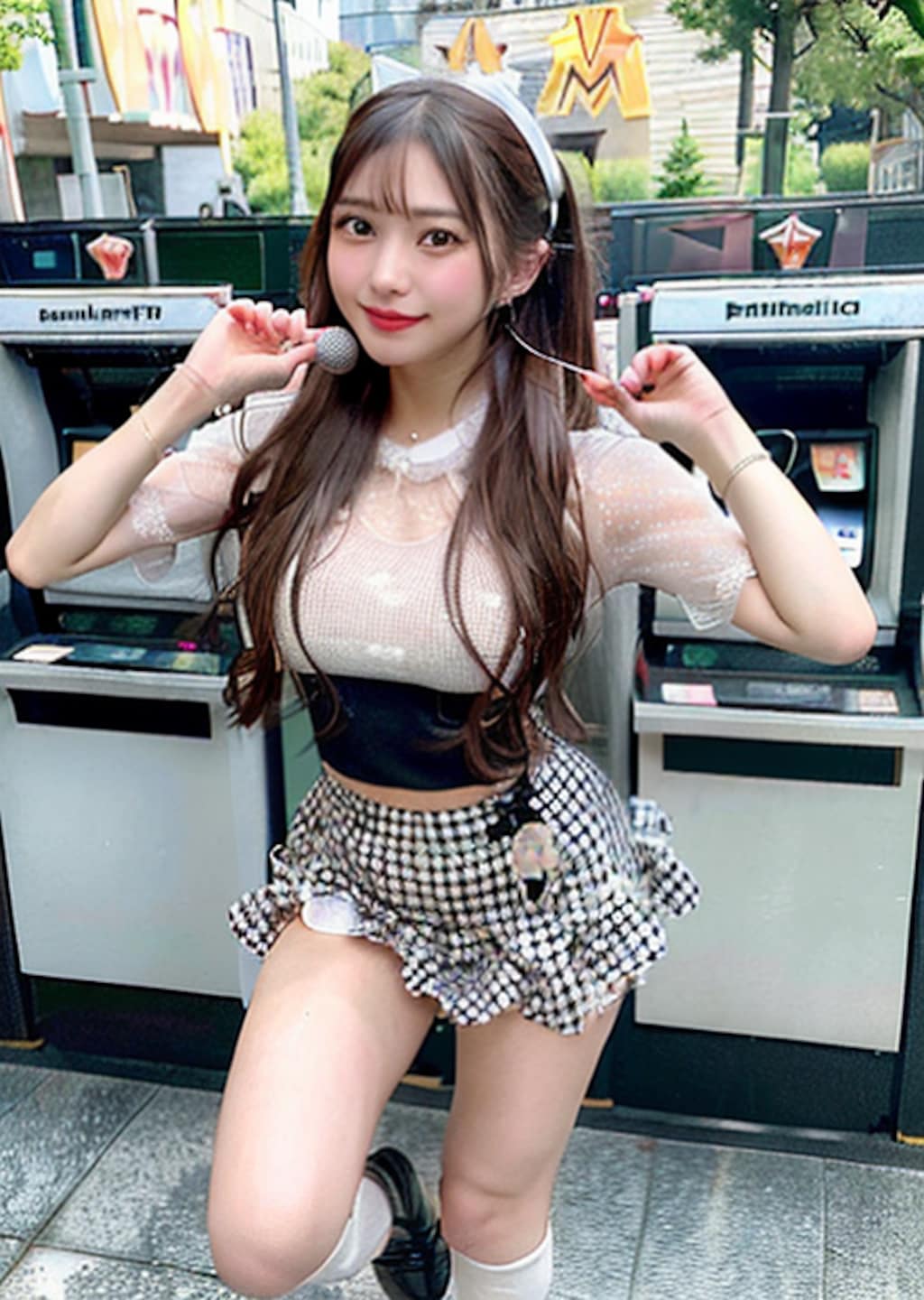 路上ライブ（ATM前）なう！