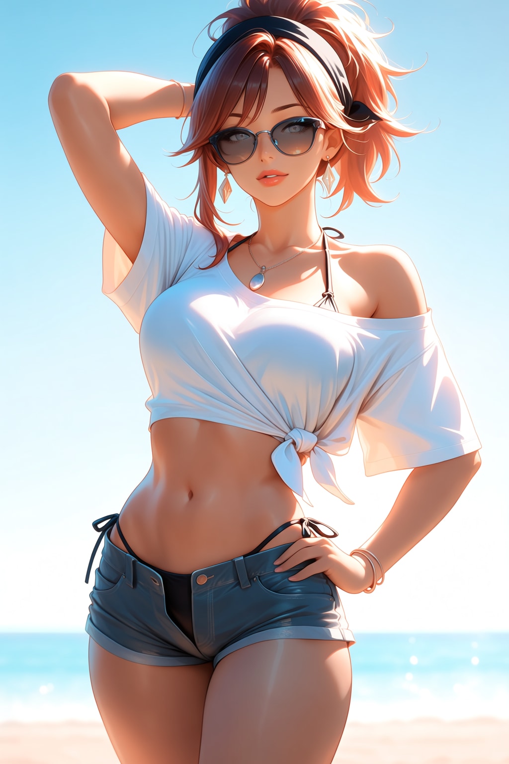 夏のビーチ