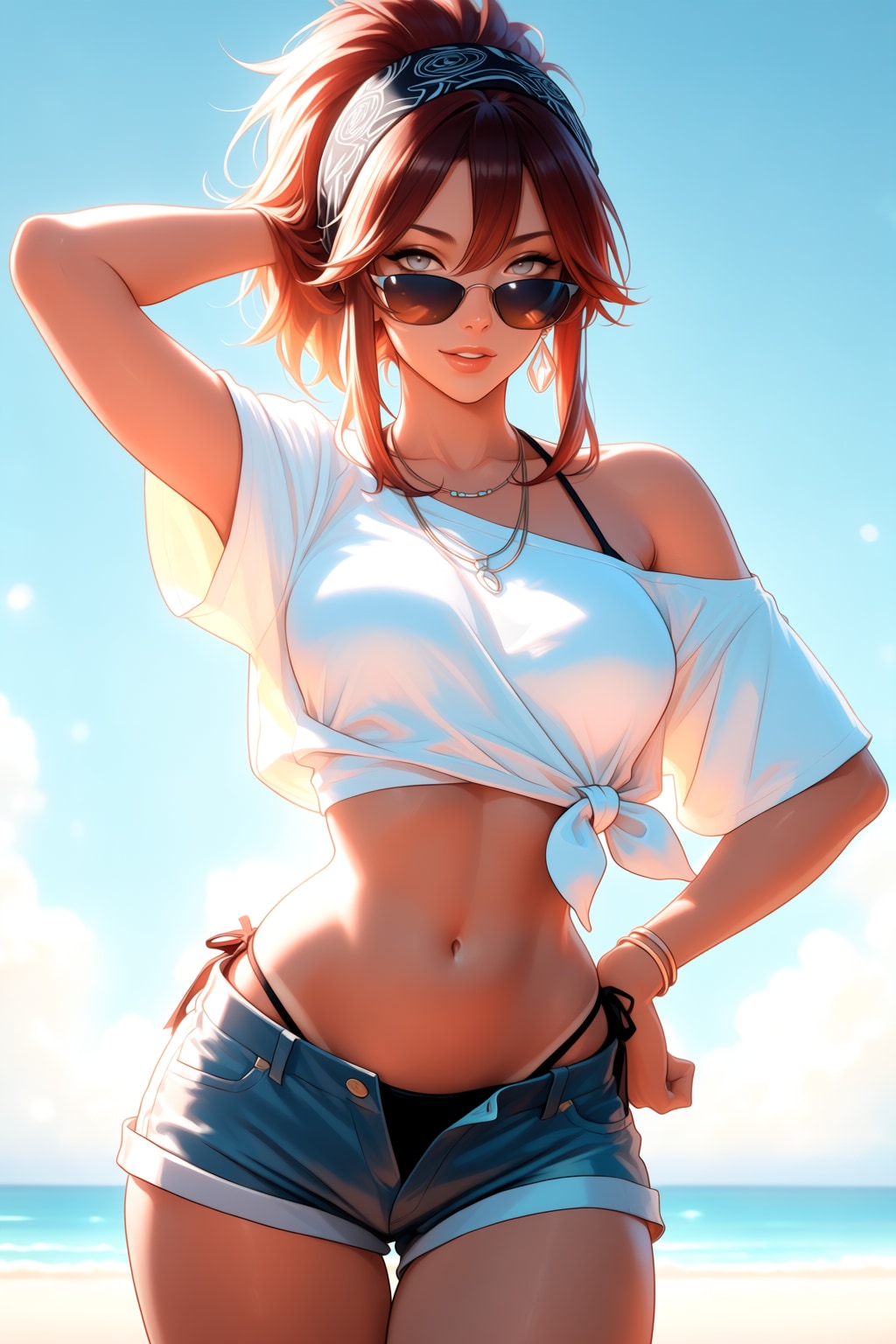 夏のビーチ