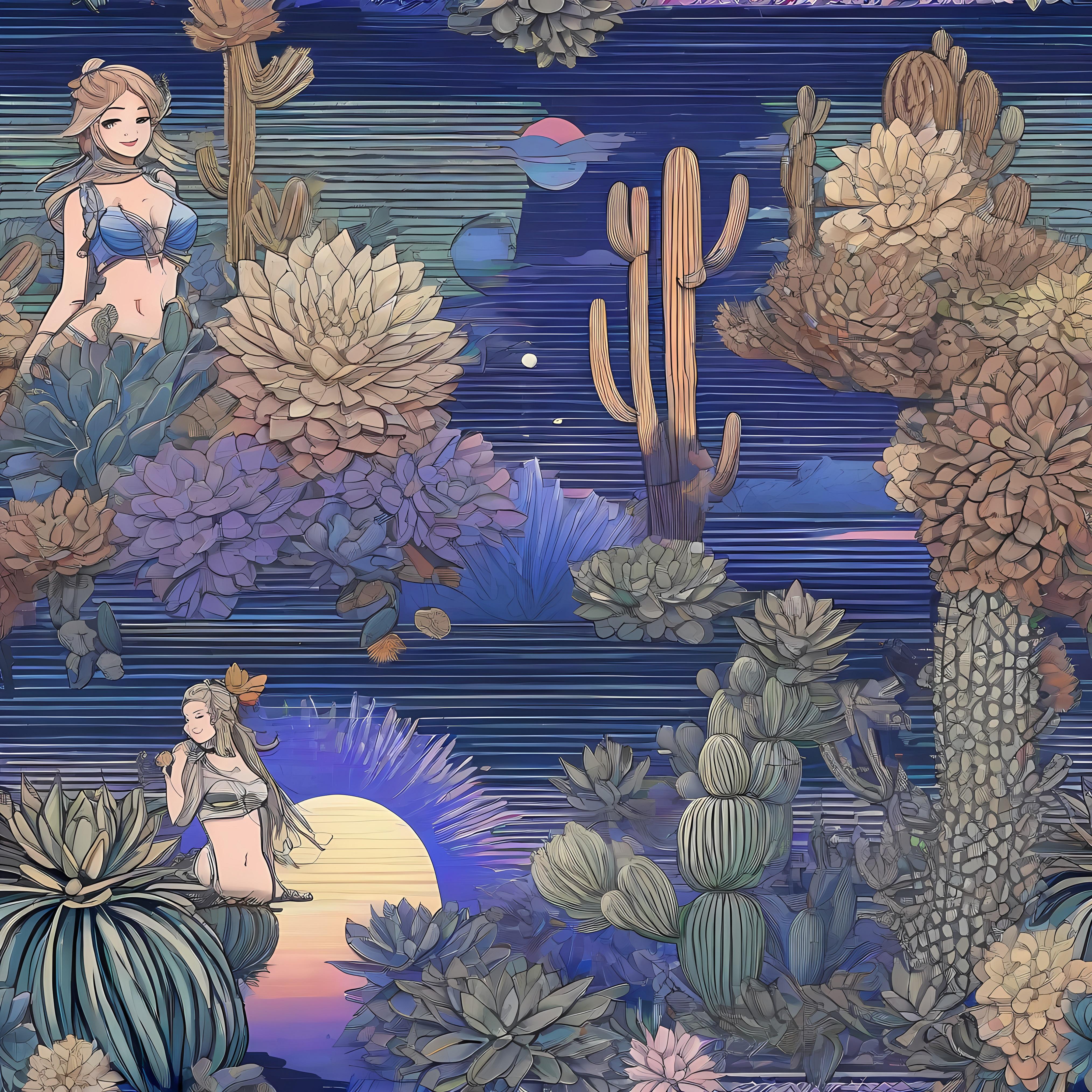 💓水中にあるサボテンの国