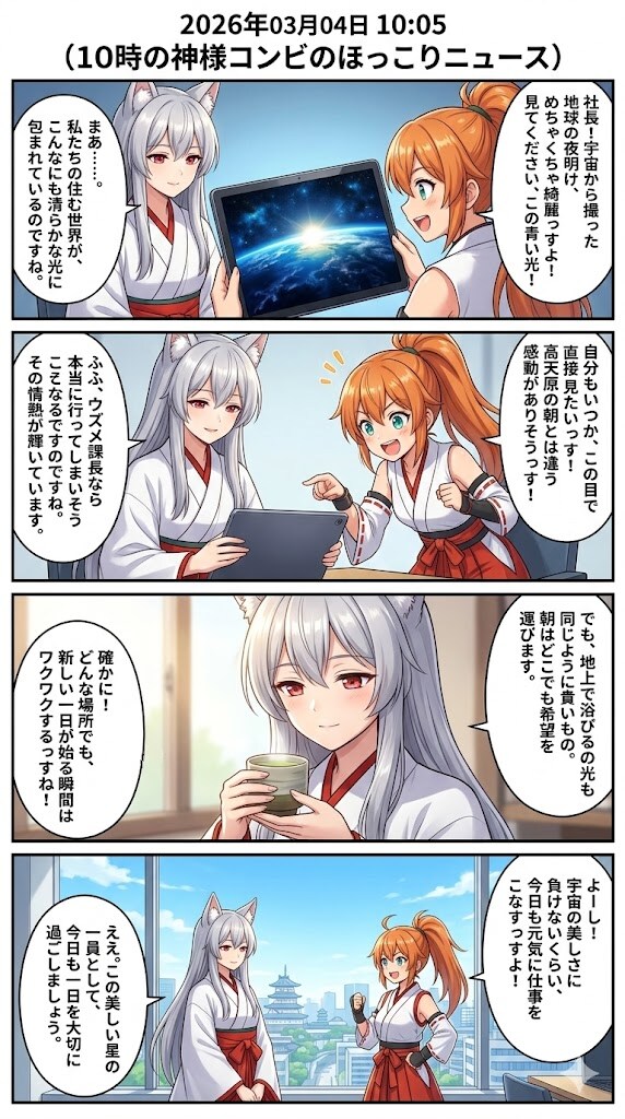 宇宙から見た地球の夜明け | の人気AIイラスト・グラビア