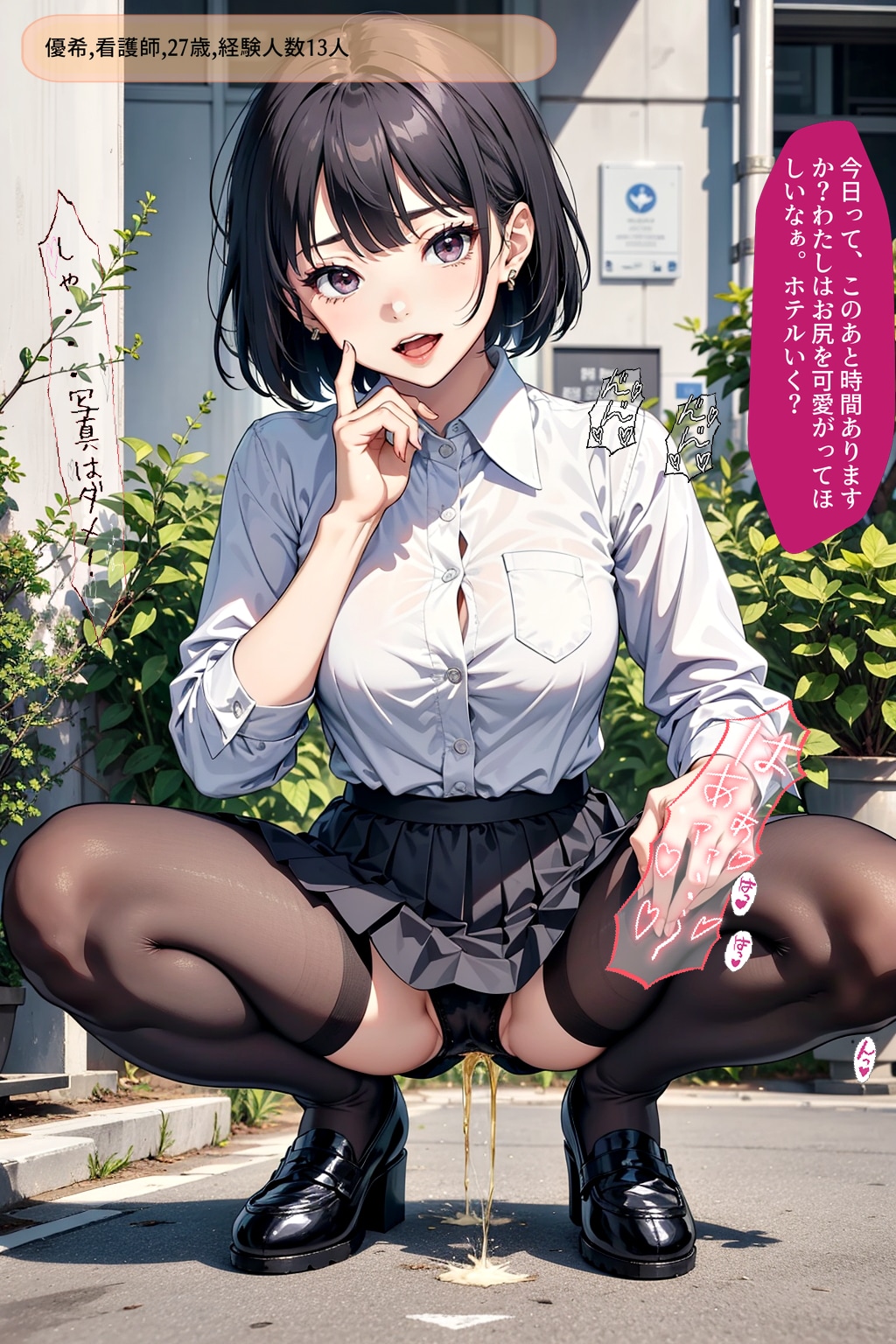 しゃがみ放尿美女【vol.4】