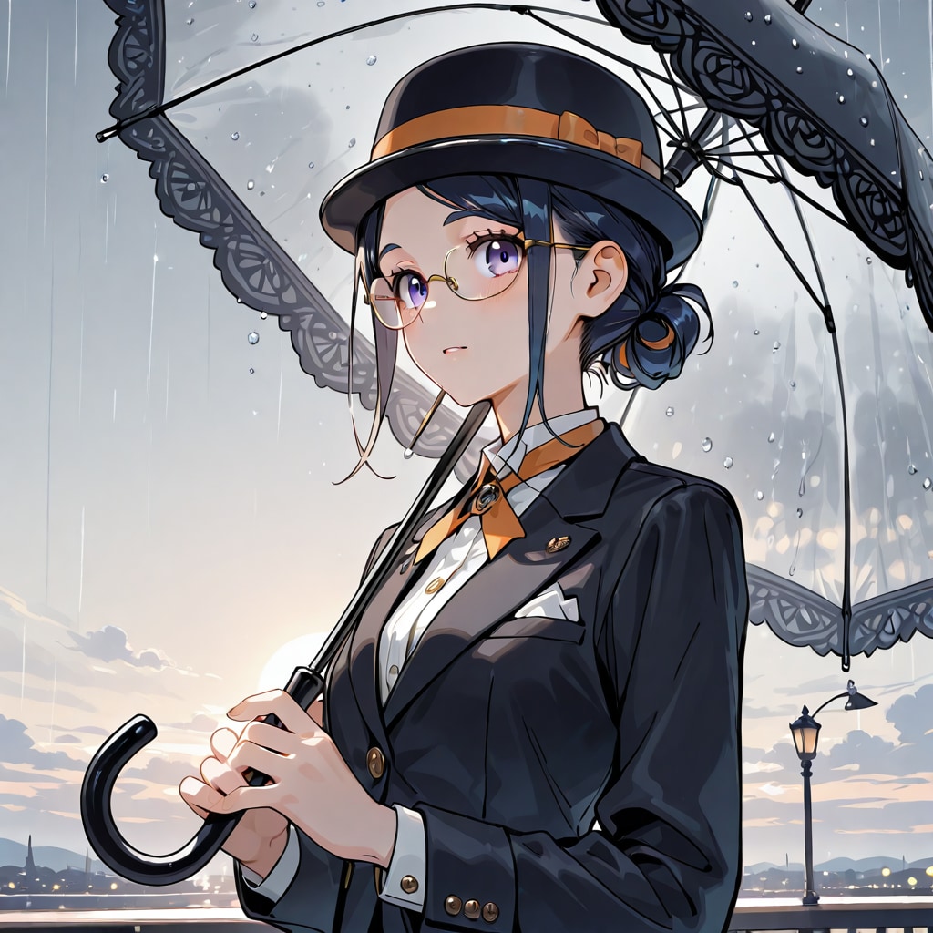 傘と山高帽