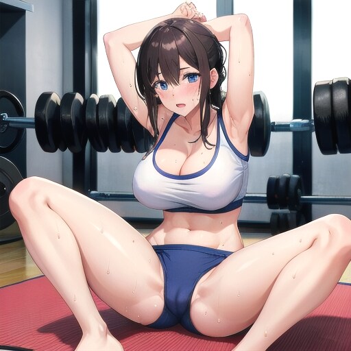 スポーツジムにて、クールダウン