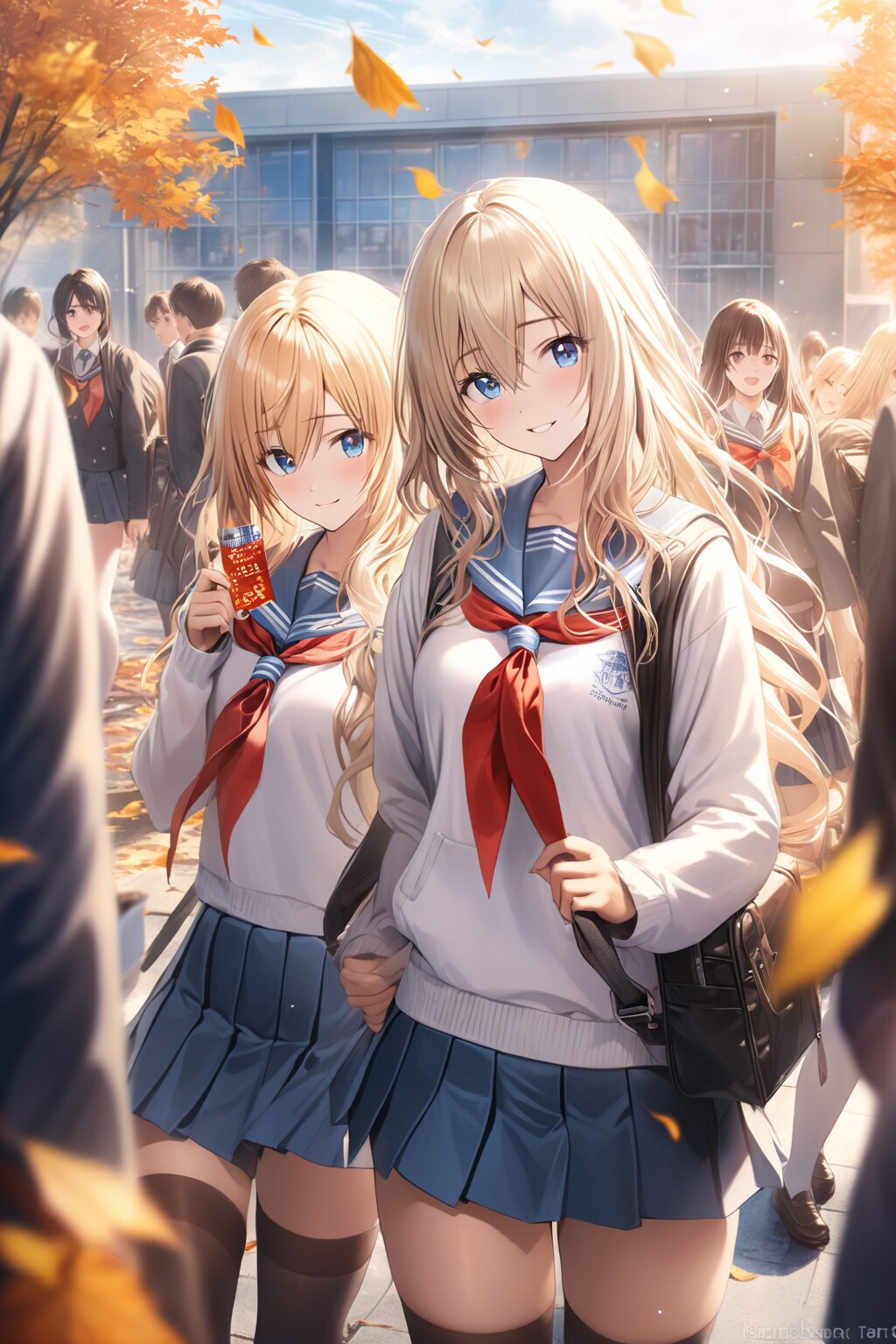 友達と他校の学園祭