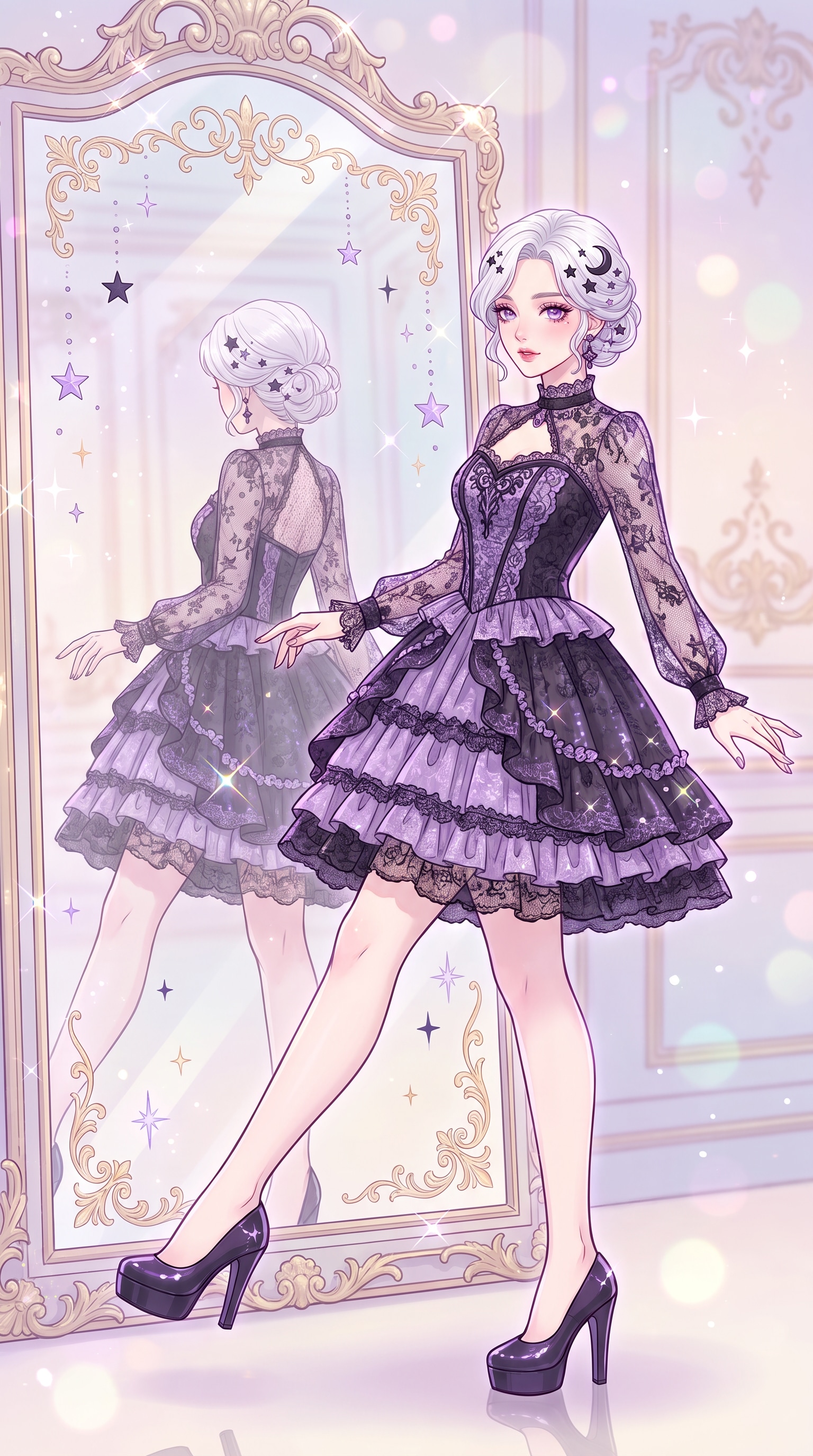 紫苑 lace鏡花 | の人気AIイラスト・グラビア