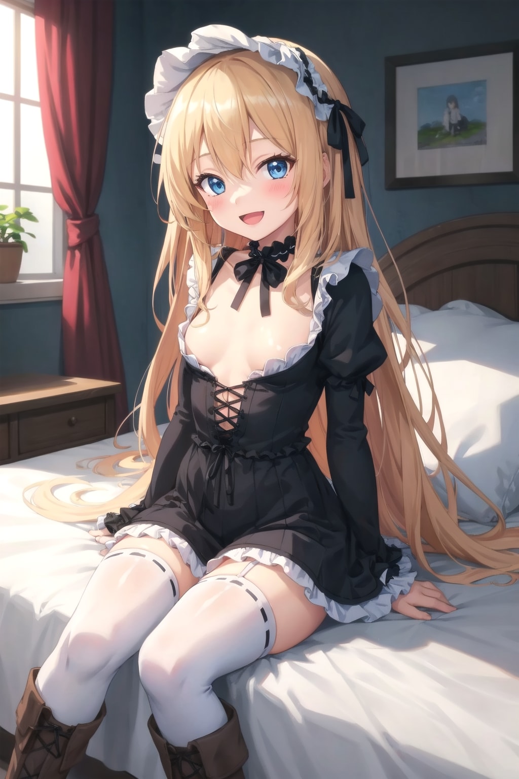 ゴスロリ系な金髪ちゃん