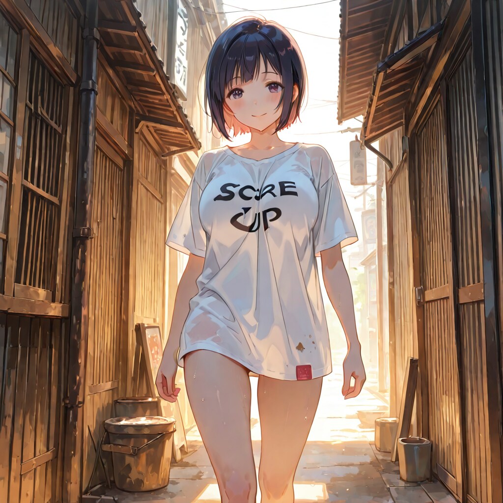 路地裏に現れた如何にもヤバそうなオンナ