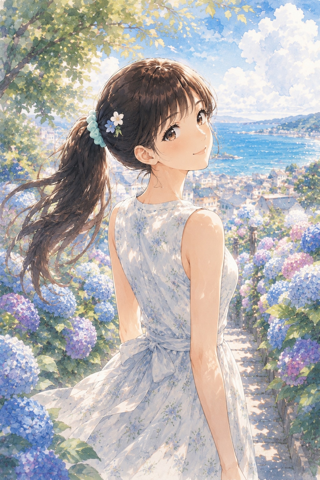 紫陽花の散歩道
