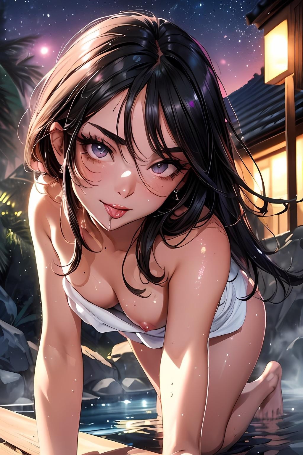 混浴ハンターの舌舐めずり