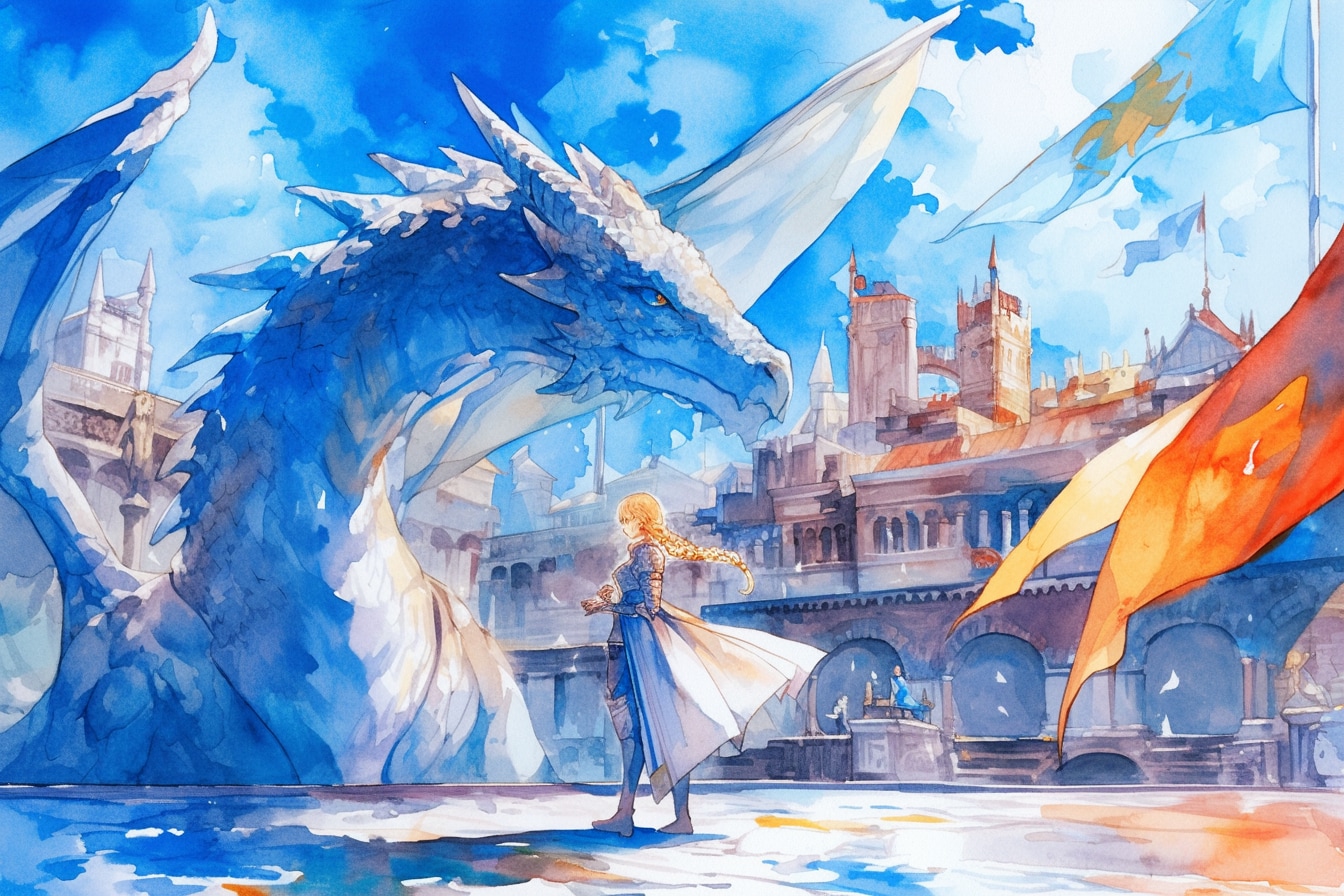 ドラゴンと少女（竜騎士）124 | の人気AIイラスト・グラビア