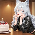 カモフラウルフちゃんのFA 2枚目