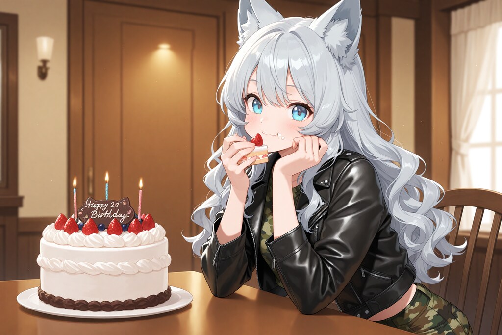 カモフラウルフちゃんのFA