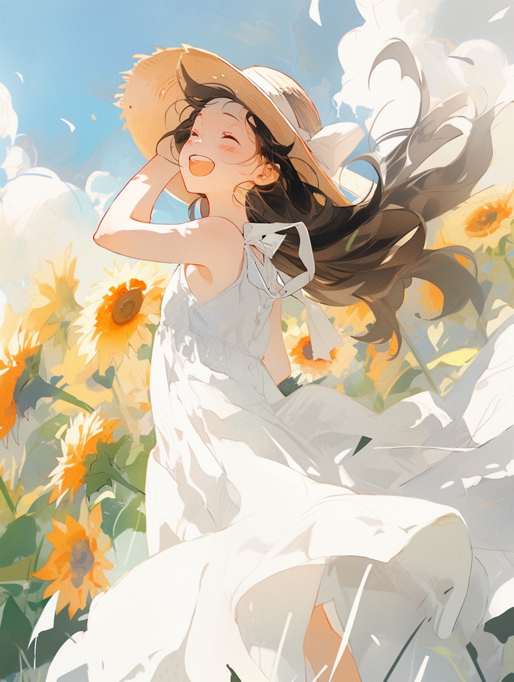 太陽の下の微笑み