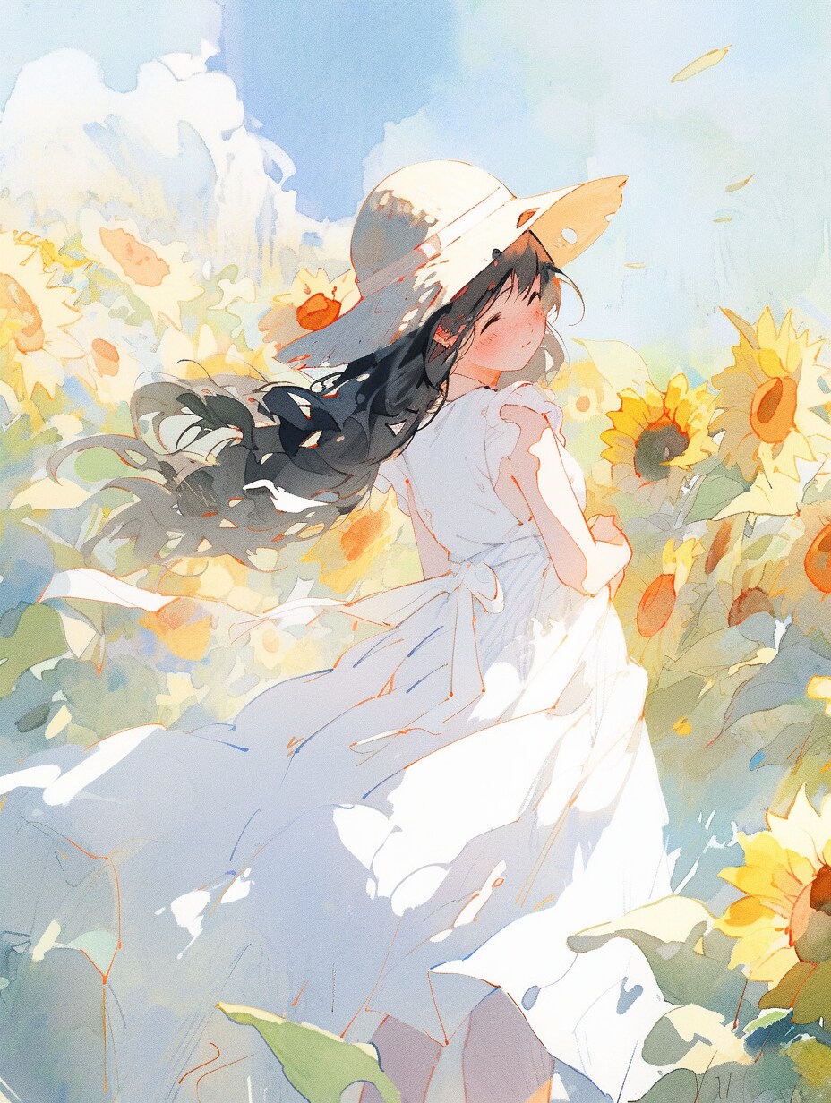 太陽の下の微笑み