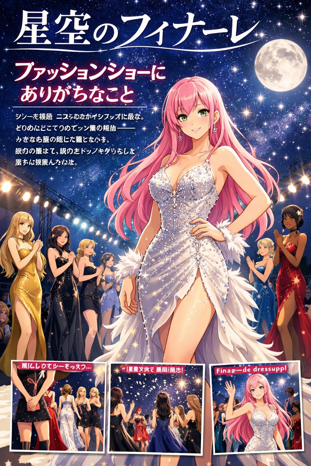 最後にモデル全員で並ぶフィナーレ