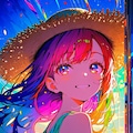 麦わら帽子の女の子 3枚目