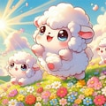 ふわふわ羊 3枚目